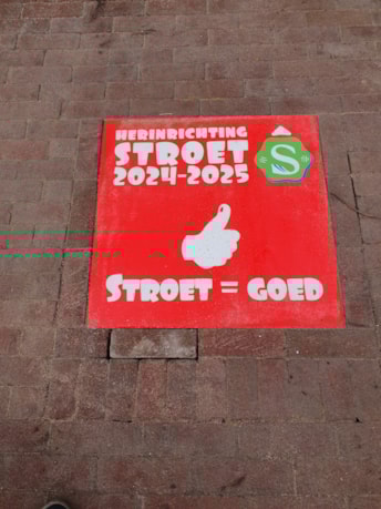 Stroet is goed tegel
