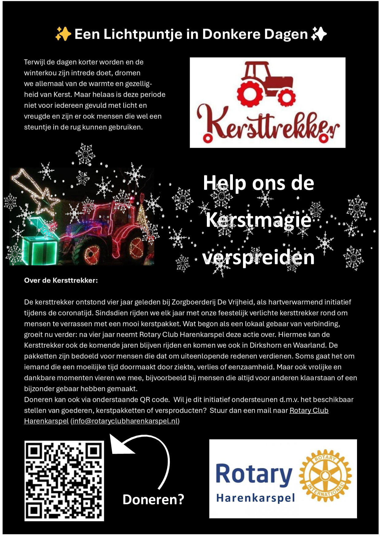 Help ons de Kerstmagie verspreiden.