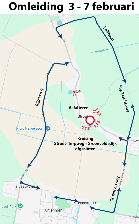 Belangrijk bericht aangaande de wegopbreking vanuit KWS