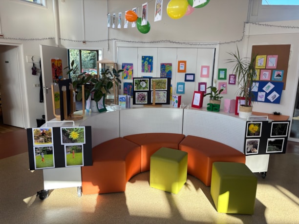 Expositie Kleurrijk atelier Kunst met juf Karen